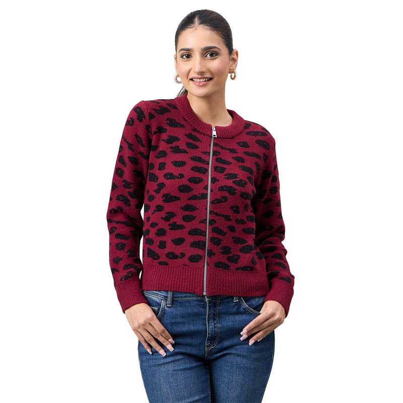 Duke Urban Women Full Sleeve Front Open Regular Cardigan (SDS1237N)