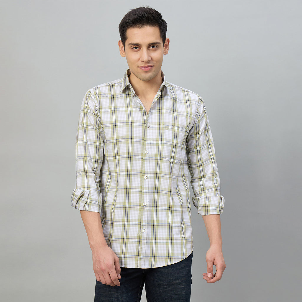 Duke Men Slim Fit Full Sleeve Oxford Cotton Shirt (SDO5CKDE)