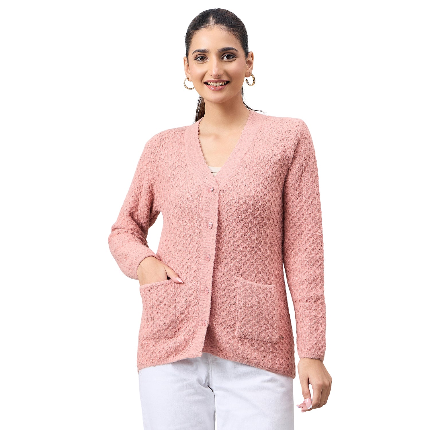Duke Urban Women Full Sleeve Front Open Regular Cardigan (SDS1294)