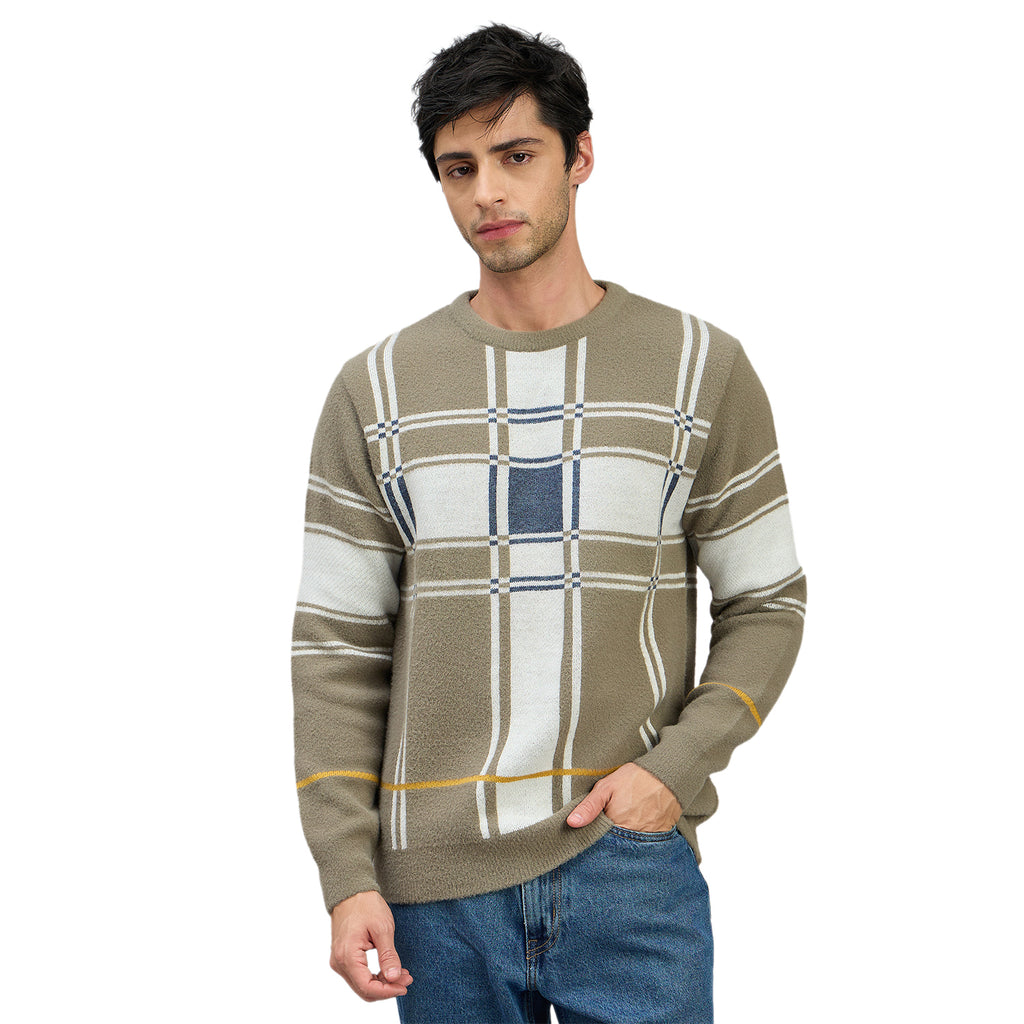 Duke Men Full Sleeve V Neck Regular Fit Sweater (SDS2209R)