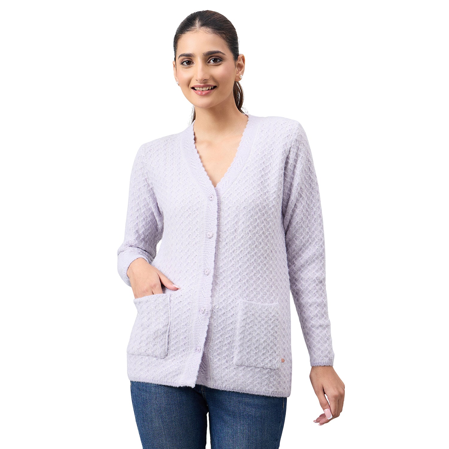 Duke Urban Women Full Sleeve Front Open Regular Cardigan (SDS1294)