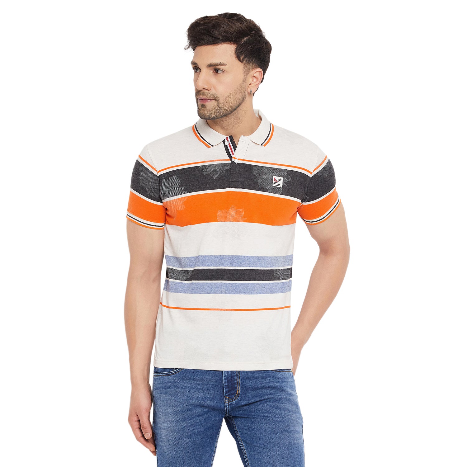 Duke Stardust Men Half Sleeve Cotton T-shirt (MLF4596)