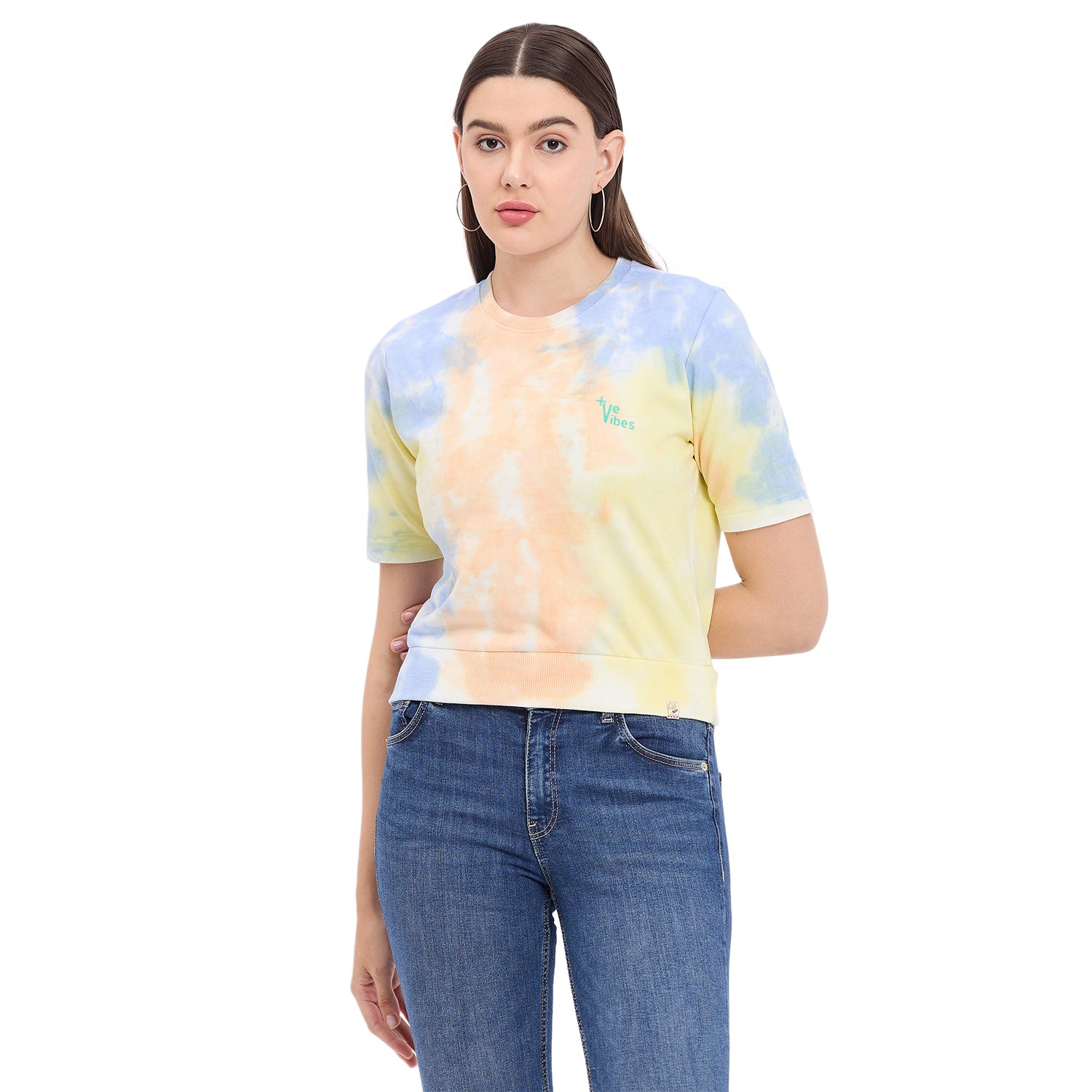 Duke Urban Women Half Sleeve Crop Top (LFX4203)