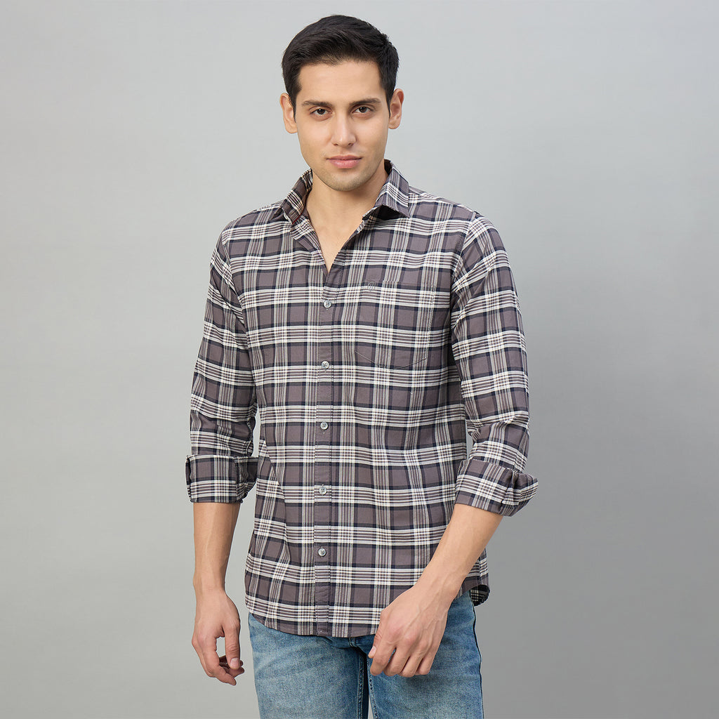 Duke Men Slim Fit Full Sleeve Oxford Cotton Shirt (SDO5CKCZ)