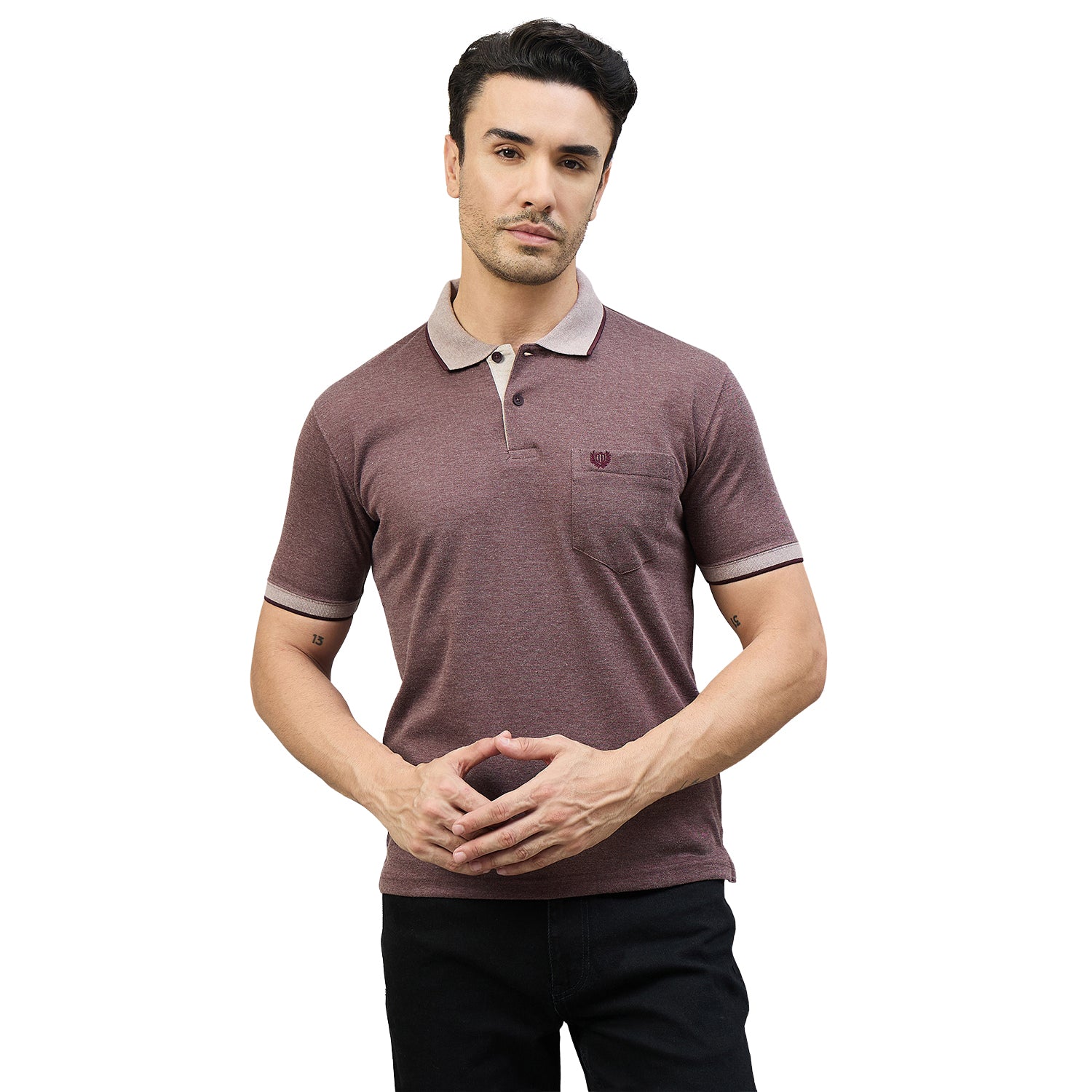 Duke Men Half Sleeve Cotton Smart Fit Casual T-shirt (SD74)