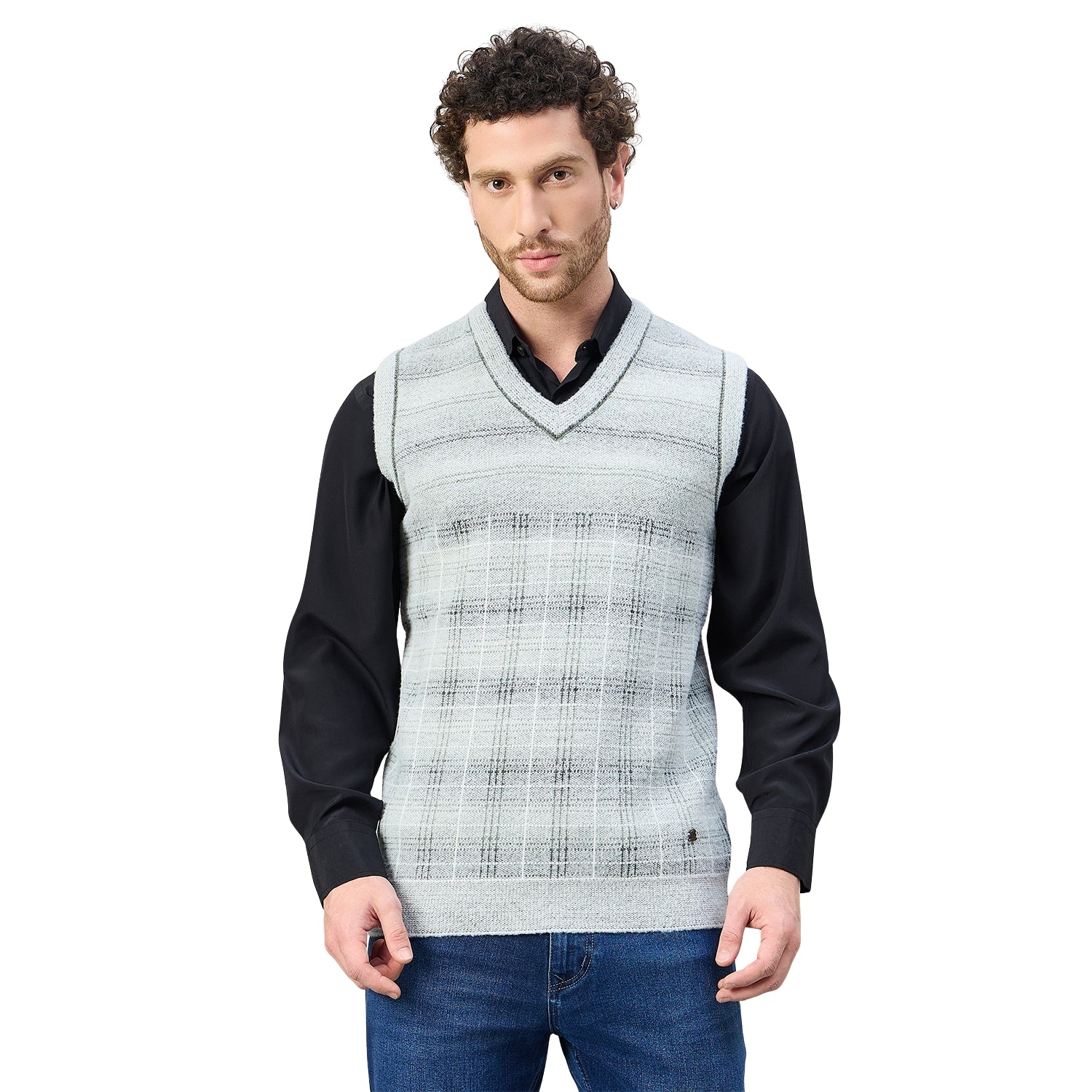 Duke Urban Men V Neck Sleeveless Regular Sweater (SDS2255)