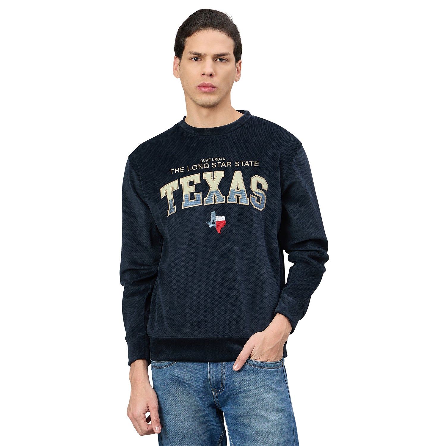 Duke Urban Men Round Neck Full Sleeve Regular Sweatshirt (LF6463)