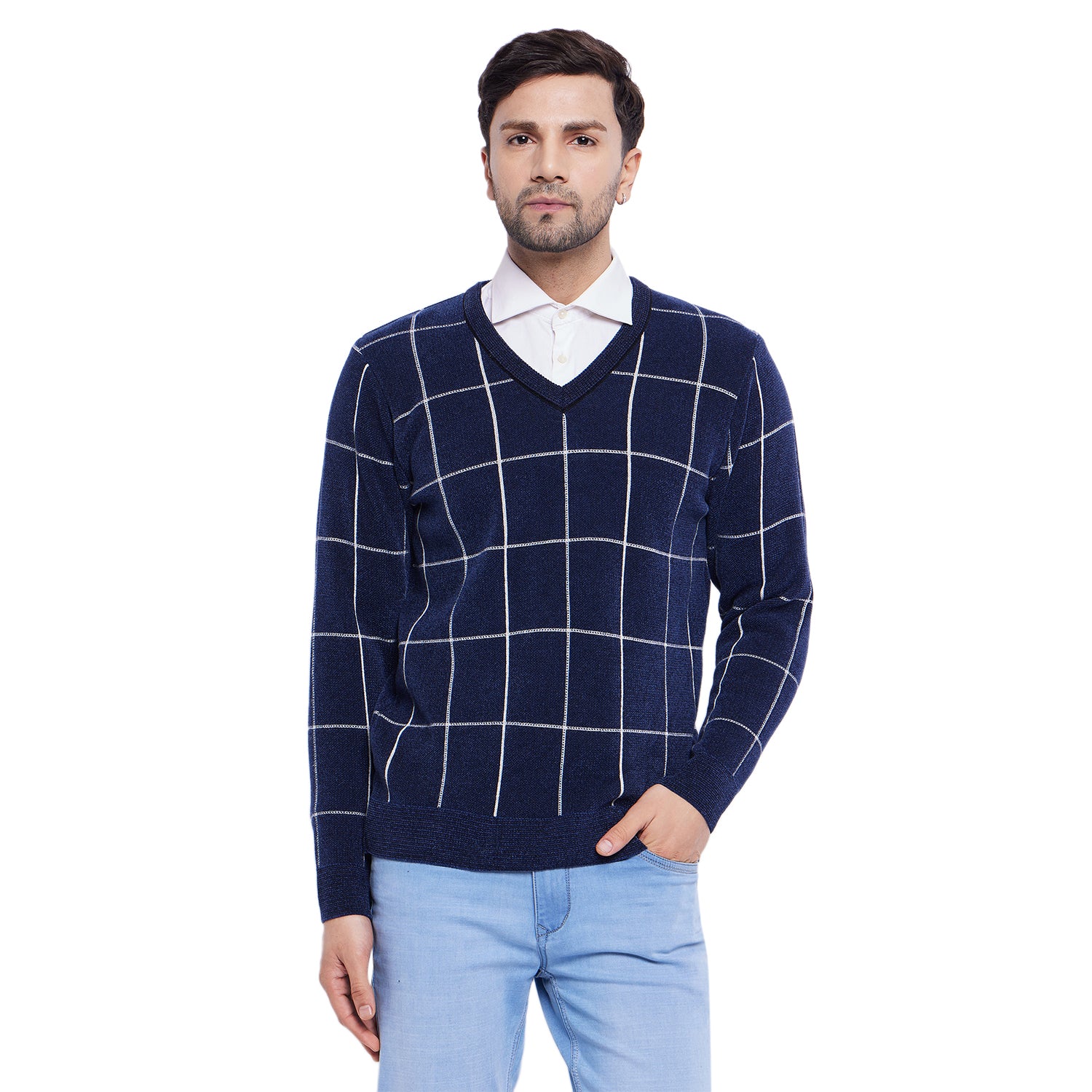 Duke Urban Men Full Sleeve V Neck Sweater (SDS2141)