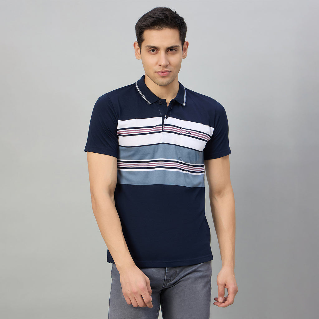Duke Men Half Sleeve Cotton Regualr Fit Casual T-shirt (MLF1183)