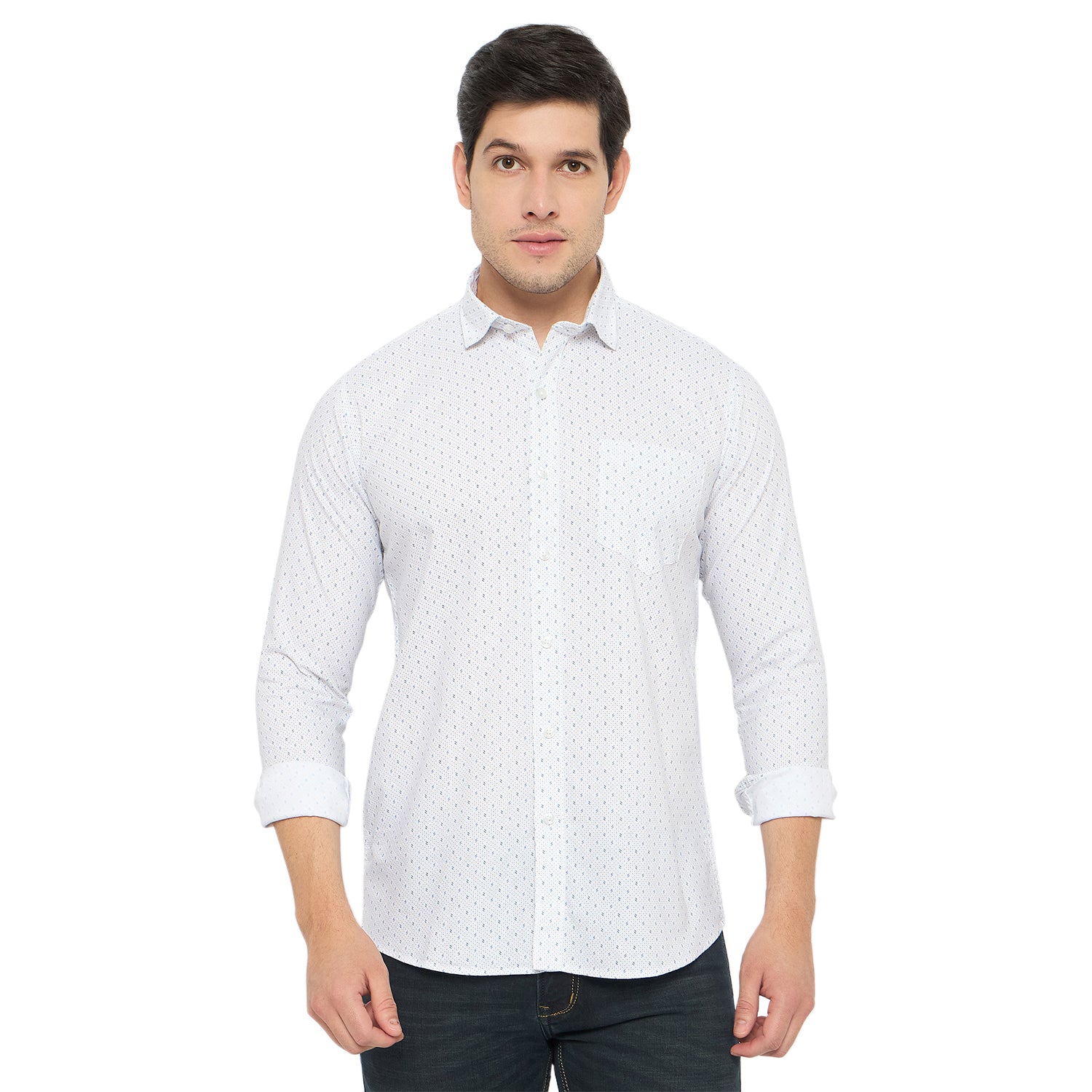 Duke Urban Men Full Sleeve Cotton Shirt (SDO8PRBA)