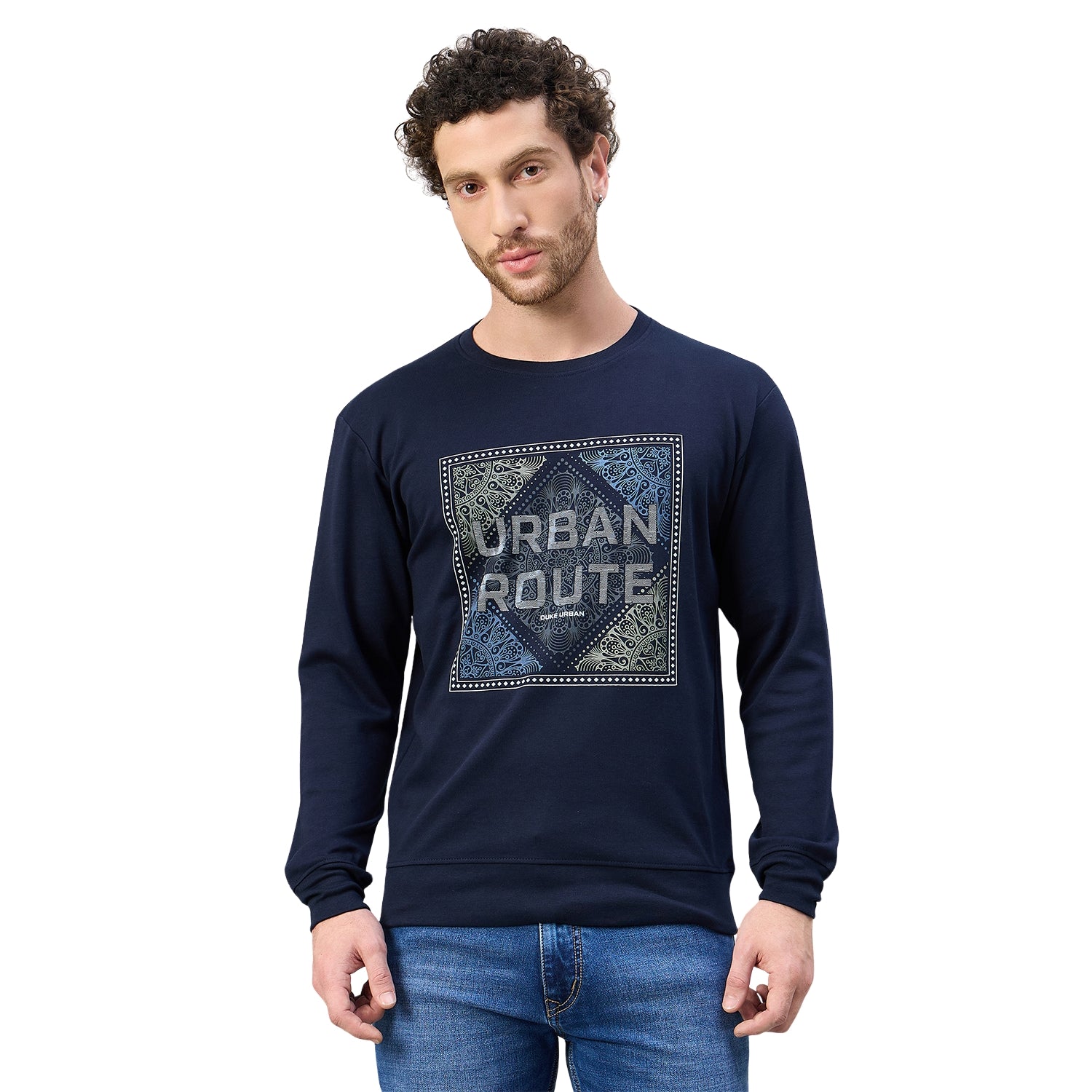 Duke Urban Men Round Neck Regular Sweatshirt (LF6419)