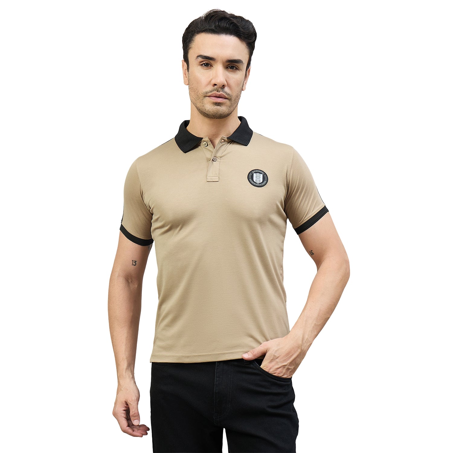 Duke Urban Men Half Sleeve Cotton Smart Fit Casual T-shirt (LF7896)