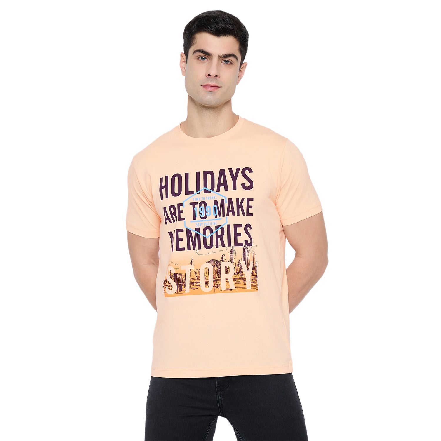 Duke Urban Men Half Sleeve Cotton T-shirt (LF7290)