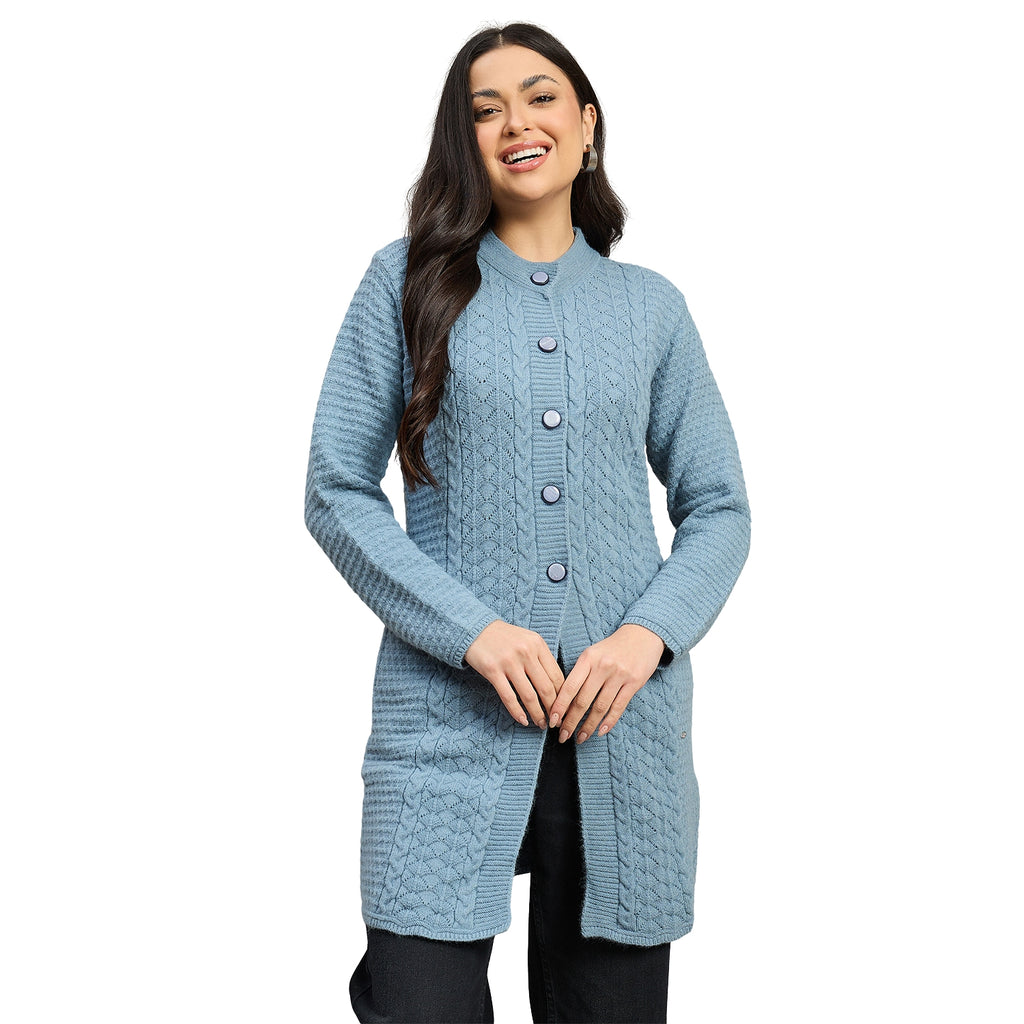 Duke Urban Women Full Sleeve Self Design Sweater (SDS1465)