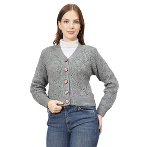 Duke Women Front Open Crop Cardigan (SDS1345)