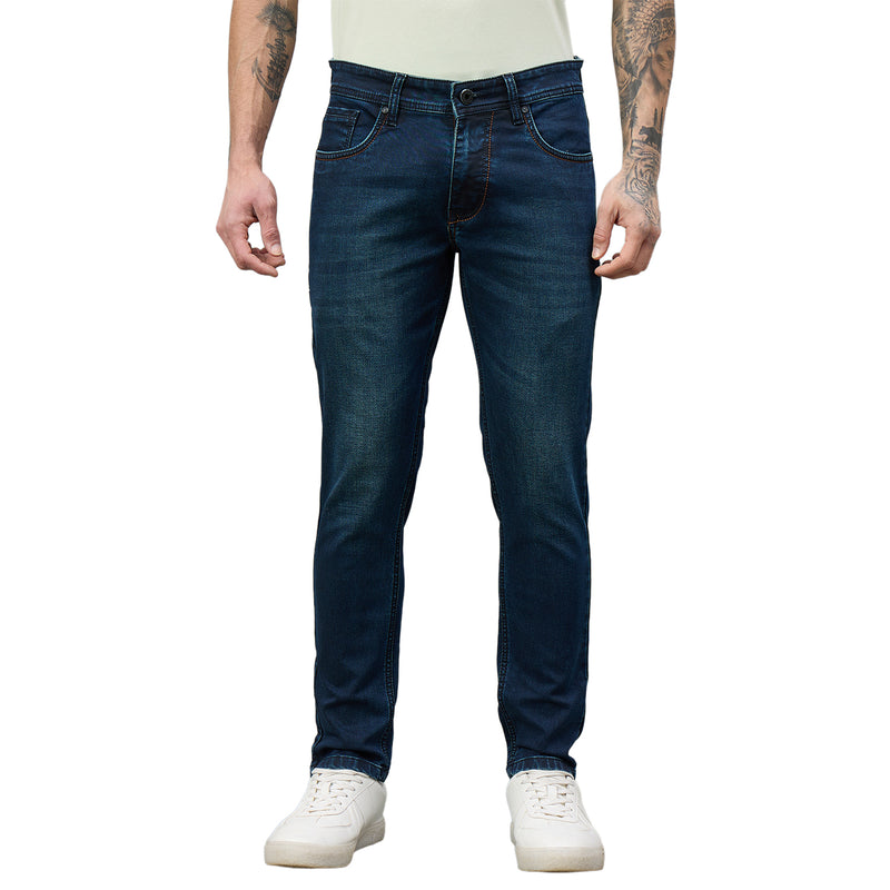 Duke Urban Men Ankle Length Mid-Rise Light Fade Stretchable Jeans (SDD9135A)