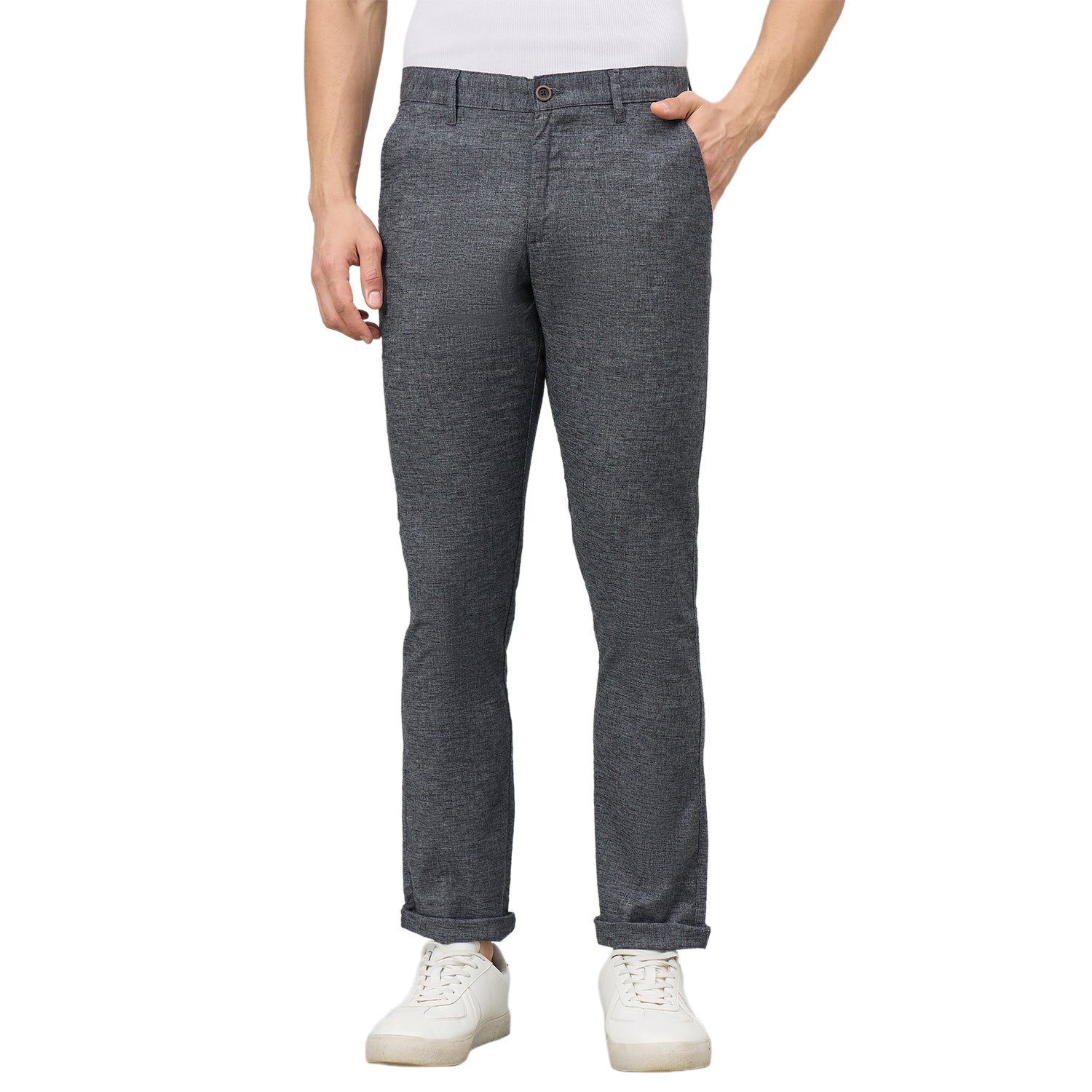 Duke Men Flatfront Narrow fit Casual Chinos Trouser (SDT4653)