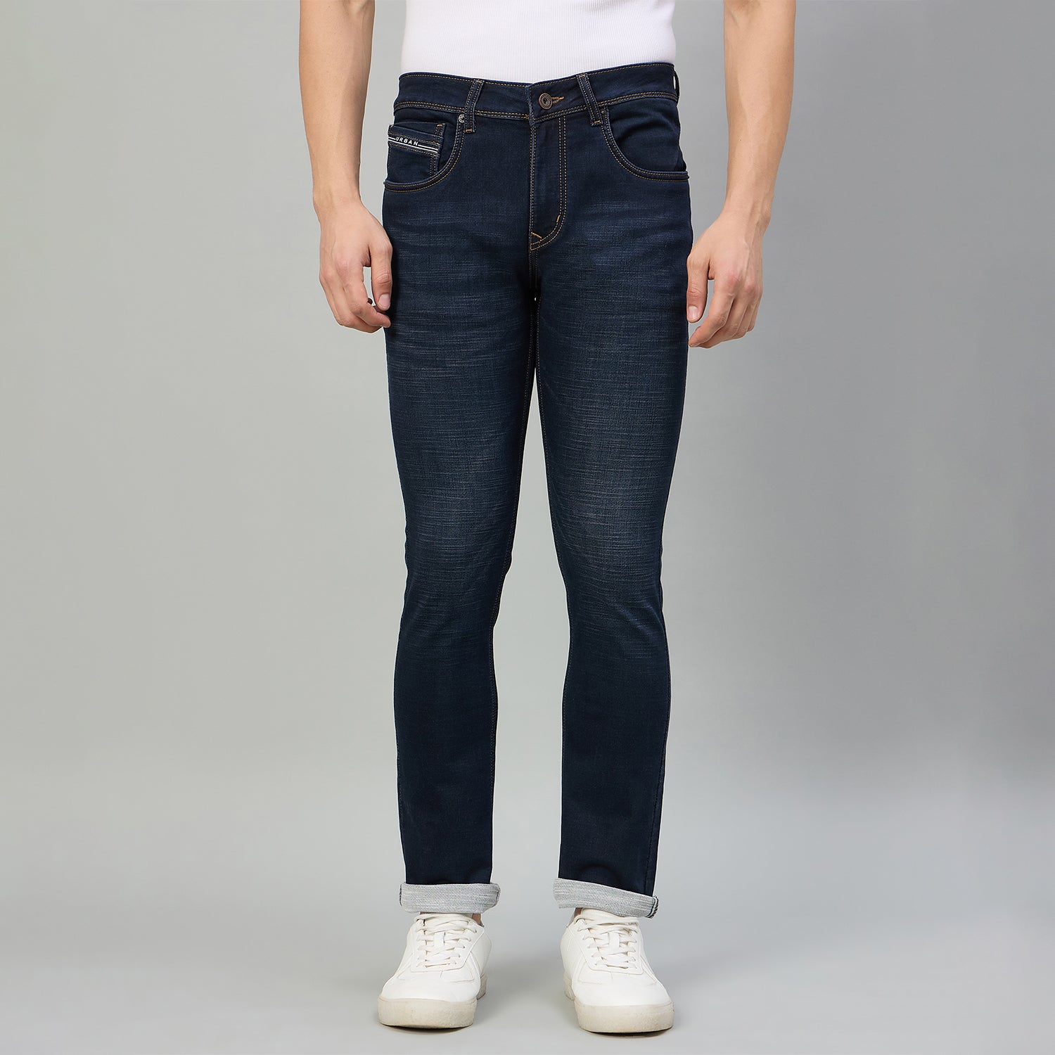 Duke Men Narrow Fit Stretchable Jeans (SDD9246N)