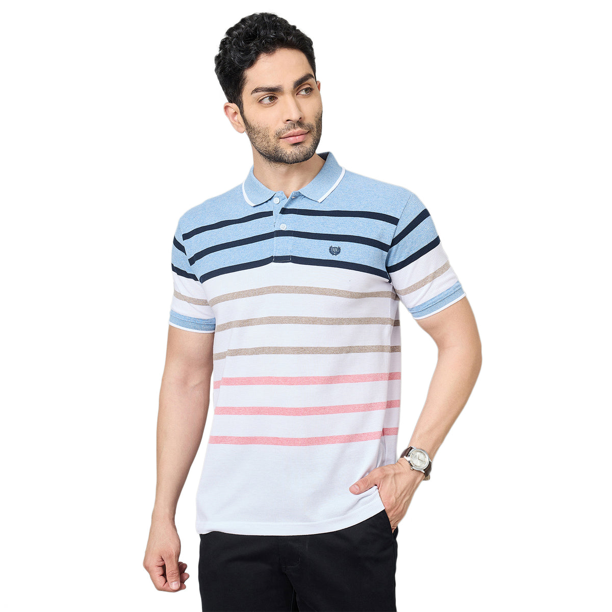 Duke Urban Men Half Sleeve Cotton Tshirt (LF7677)
