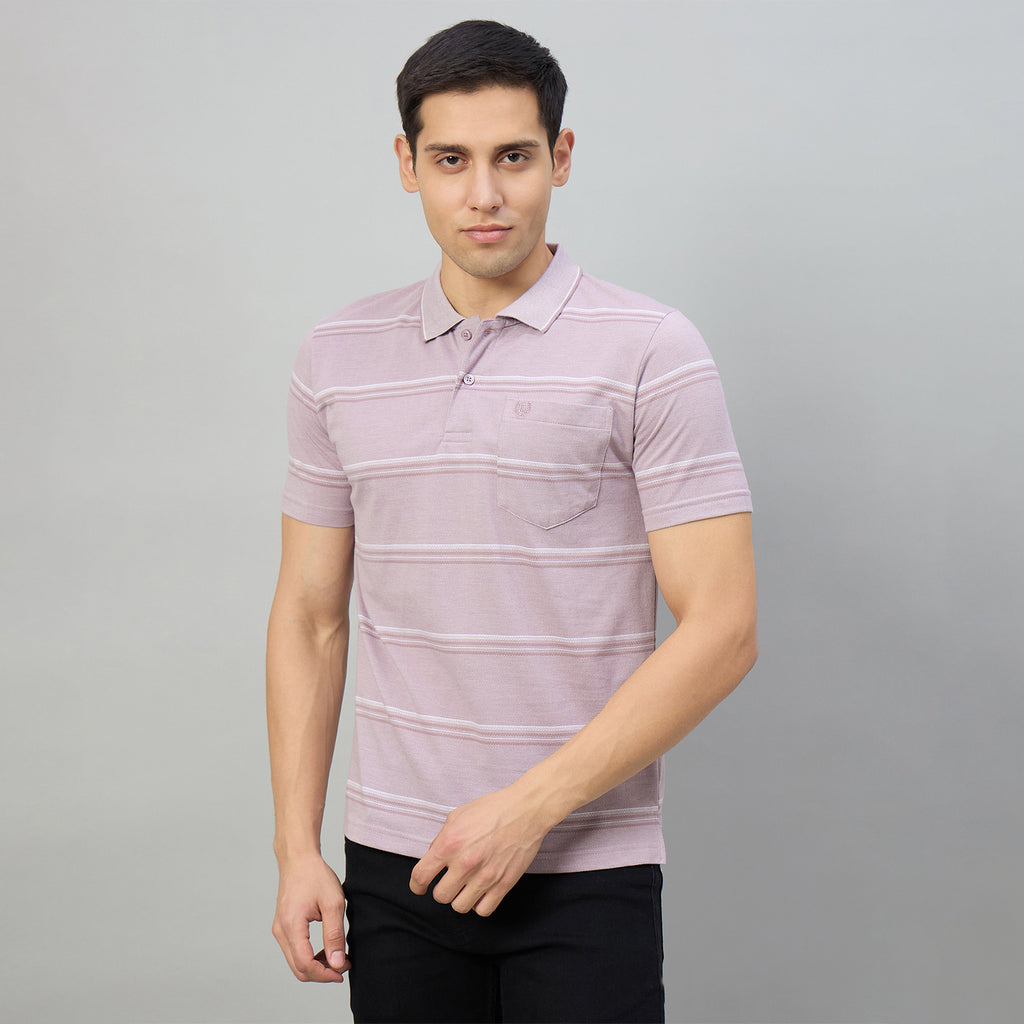 Duke Men Half Sleeve Cotton Regular Fit Casual T-shirt (LF7985)