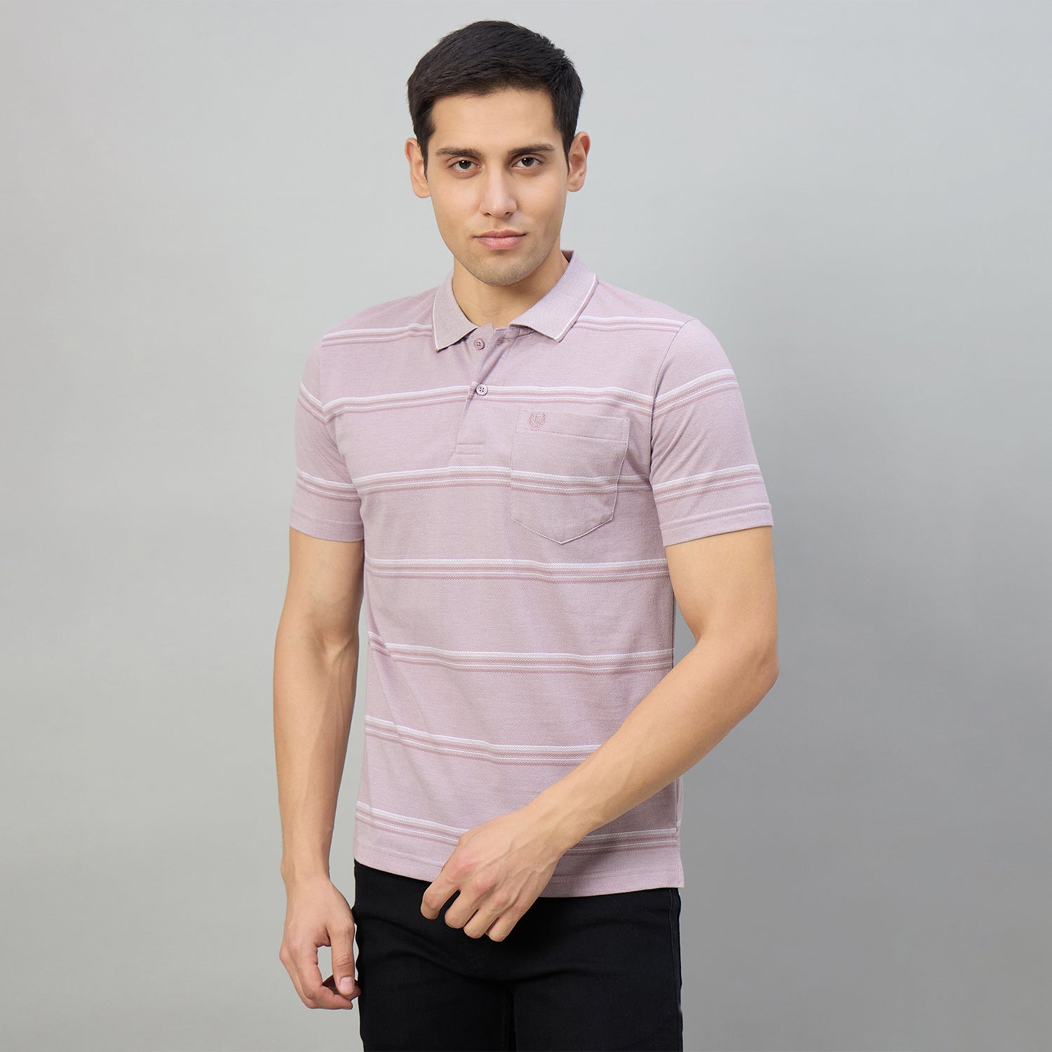 Duke Men Half Sleeve Cotton Regular Fit Casual T-shirt (LF7985)