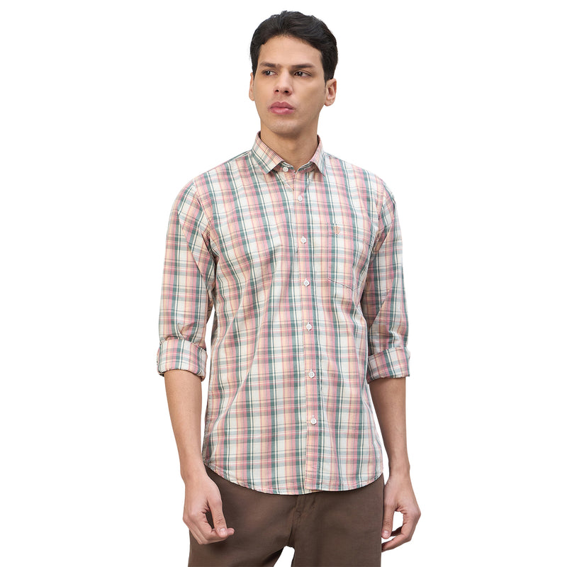 Duke Urban Men Checkered Pure Cotton Slim Fit Casual Full Sleeve Shirt (SDO9CKV)