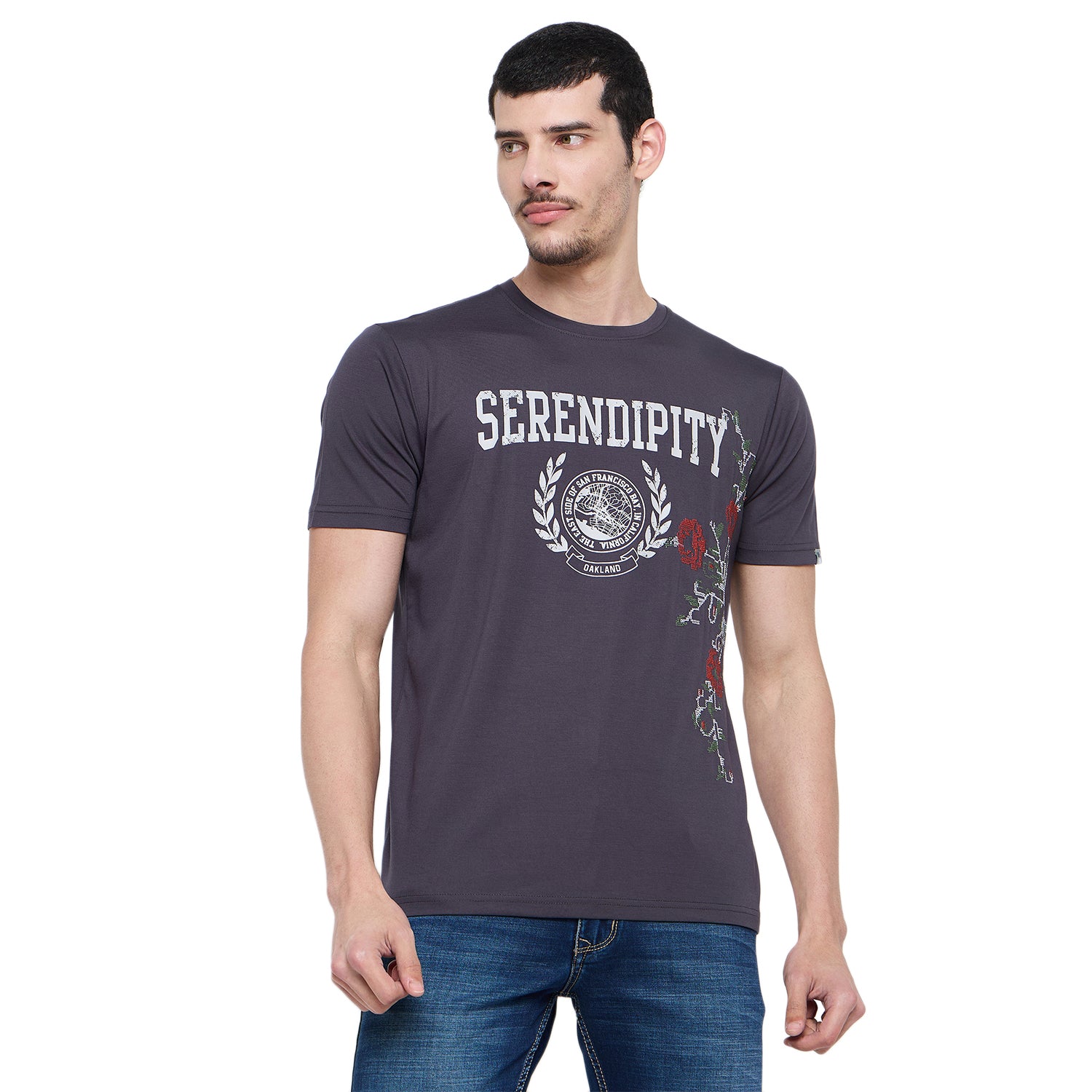 Duke Urban Men Half Sleeve Cotton Round Neck Tshirt (LF7544)