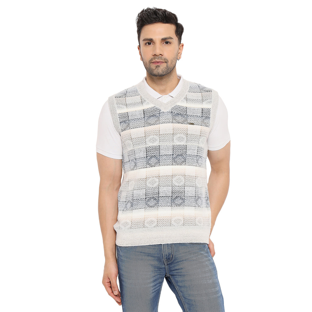 Duke Urban Men Sleeveless V Neck Sweater (SDS2163)