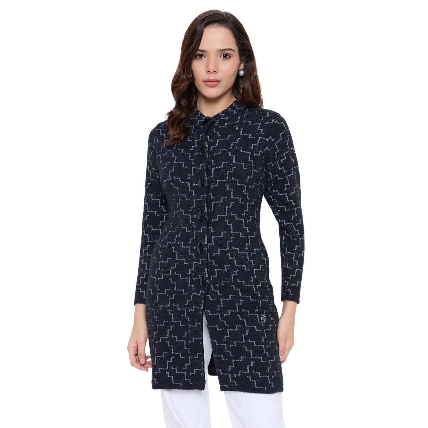 Duke Urban Women Full Sleeve Long Coat Type Sweater (SDS1312)
