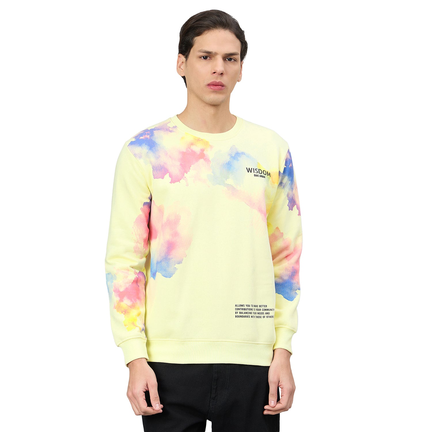 Duke Urban Men Round Neck Full Sleeve Regular Sweatshirt (LF6339)