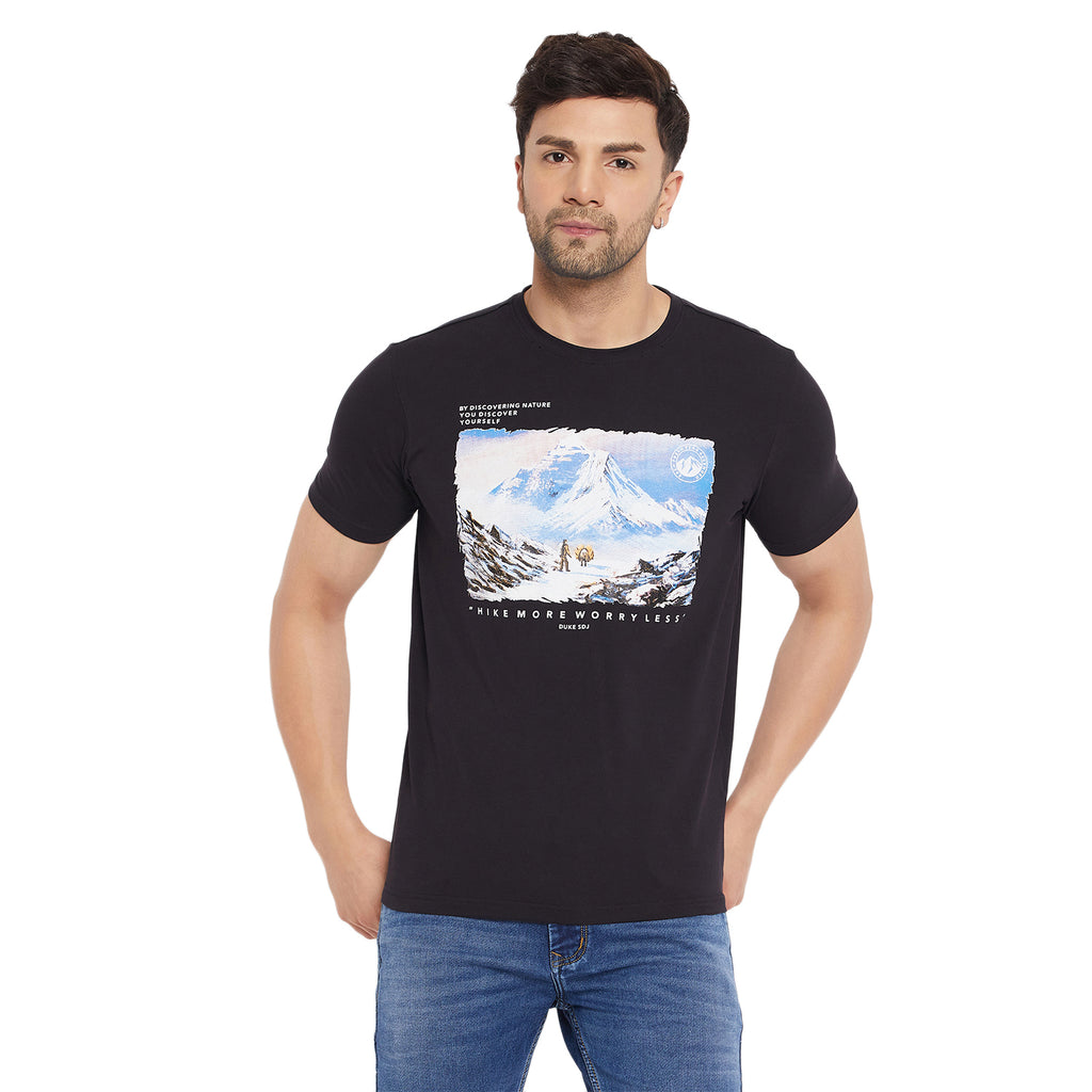 Duke Stardust Men Half Sleeve Cotton T-shirt (MLF5746)