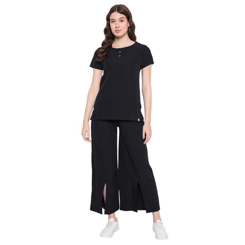 Duke Urban Women Half Sleeve Top & Palazzo Set (LFX7812)