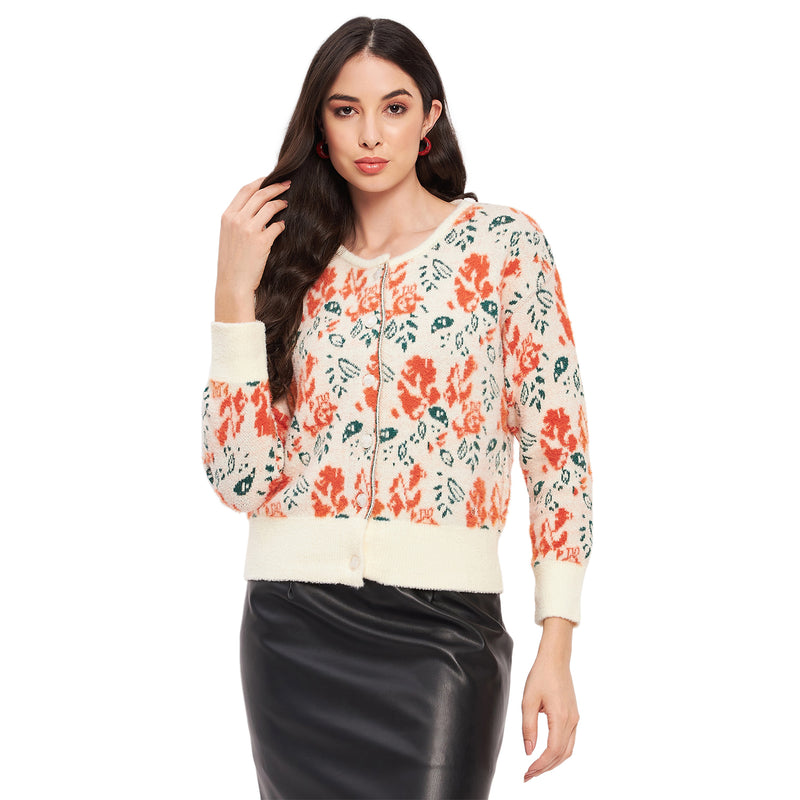 Duke Urban Women Full Sleeve Self Design Sweater (LQS9810)