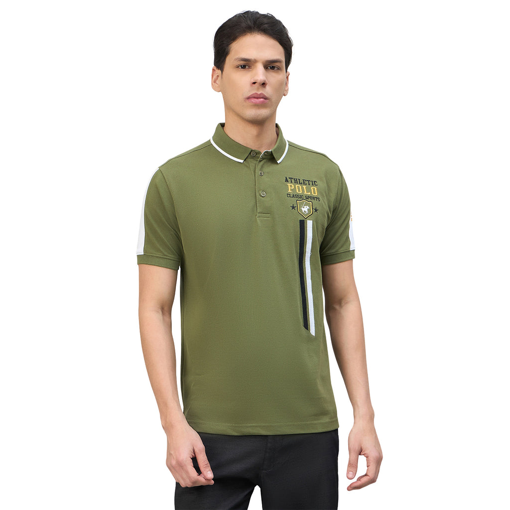 Duke Urban Men Solid Half Sleeve Slim fit Polo Tshirt (LF7552)