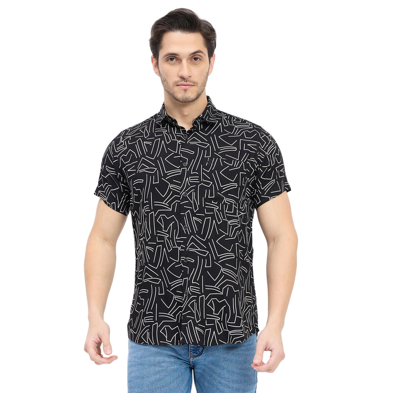 Duke Urban Men Half Sleeve Cotton Shirt (SDO2PRRD)