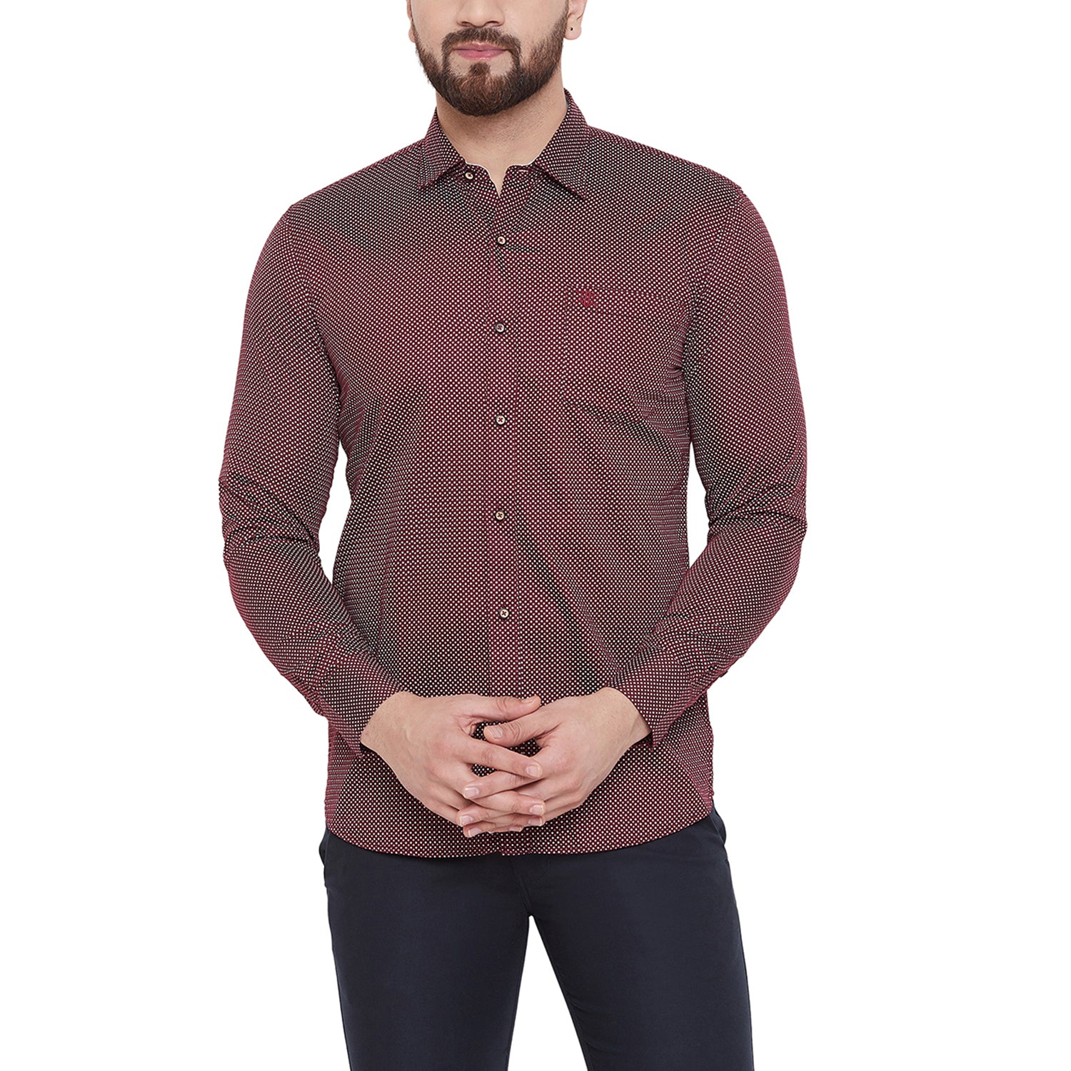 Duke Urban Men Full Sleeve Cotton Shirt (O55BCKQ)