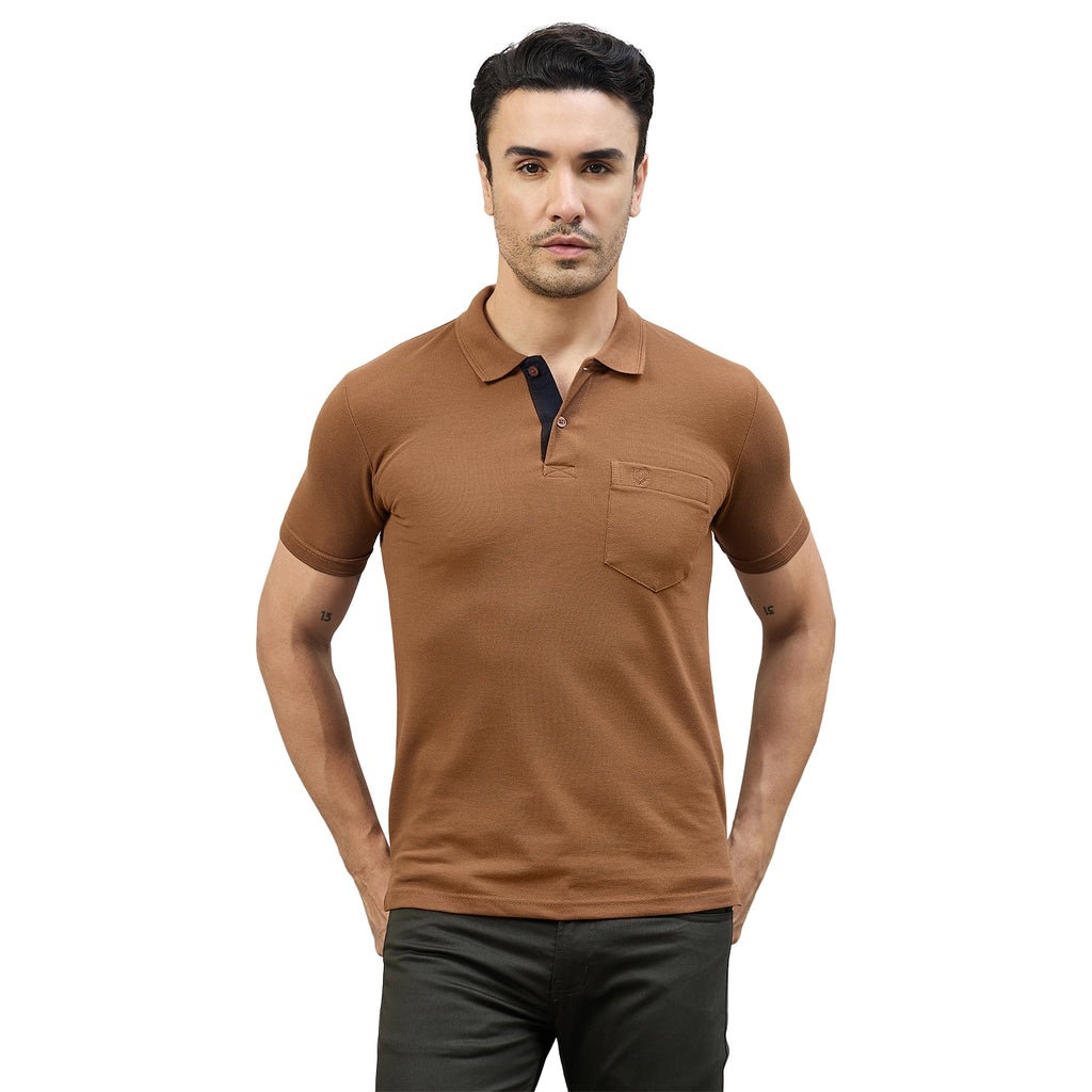 Duke Men Half Sleeve Cotton Smart Fit Casual T-shirt (SD72)
