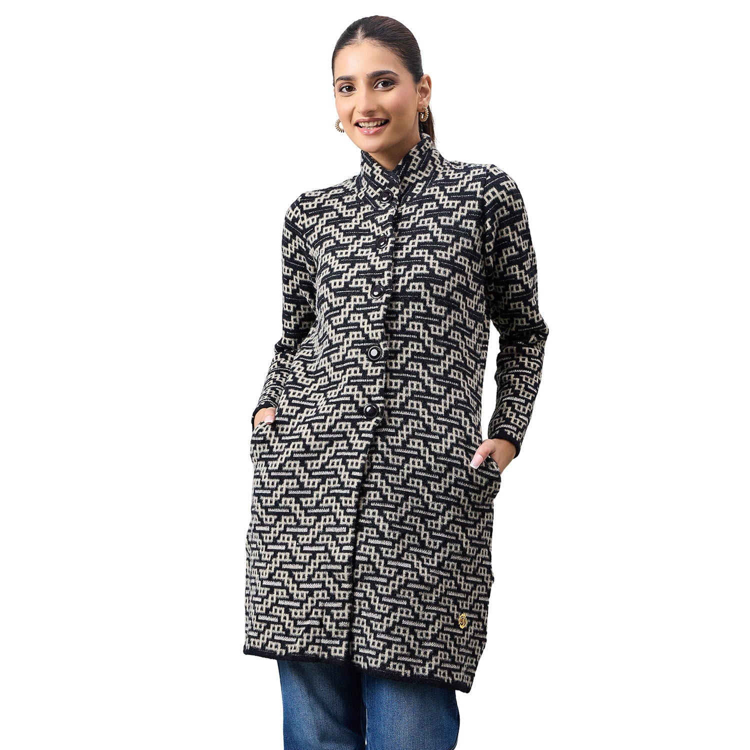 Duke Urban Women Long Coat Regular Sweater (SDS1325)