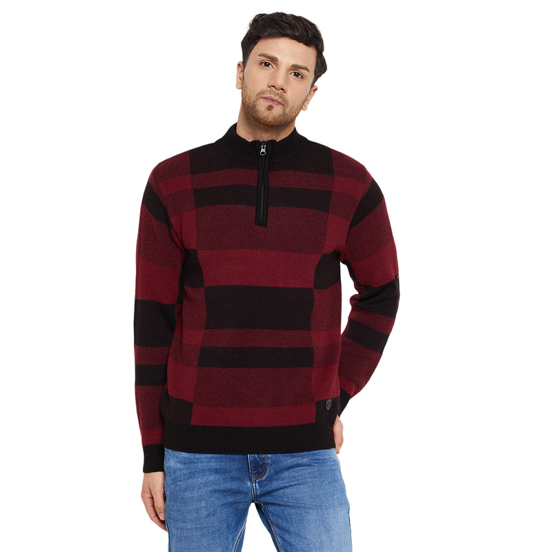 Duke Urban Men Full Sleeve Half Zip Pullover (SDS2142)