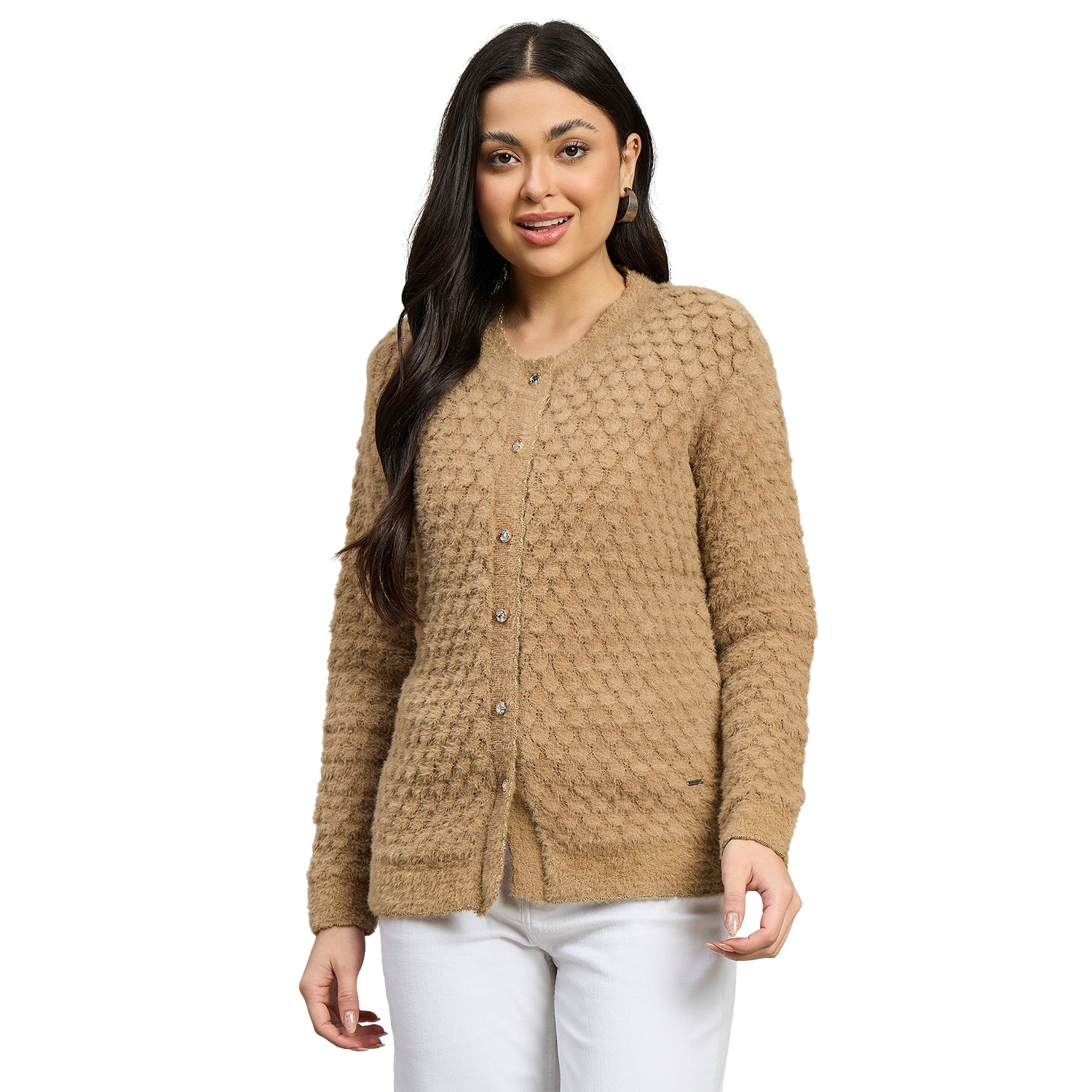 Duke Urban Women Full Sleeve Front Open Slim Fit Sweater (SDS1410B)