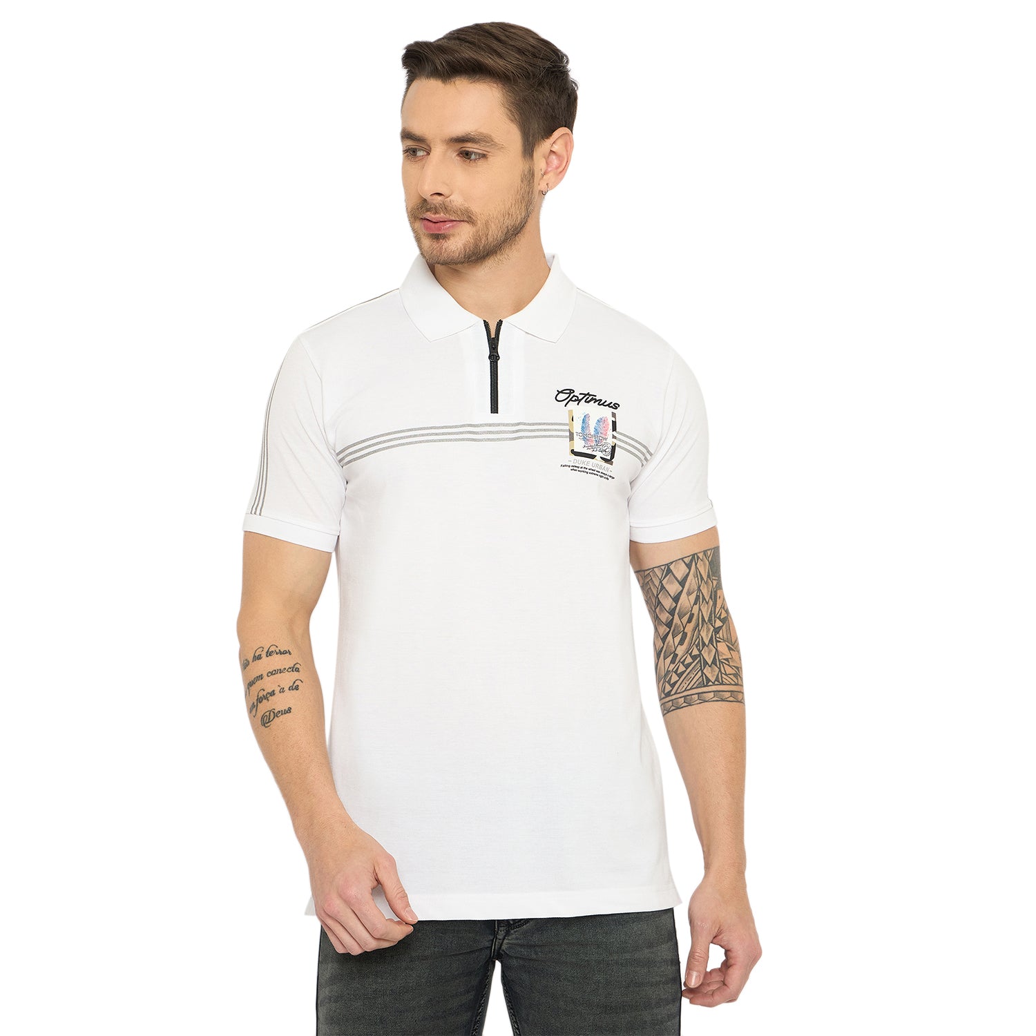 Duke Urban Men Half Sleeve Cotton Tshirt (LF7401)