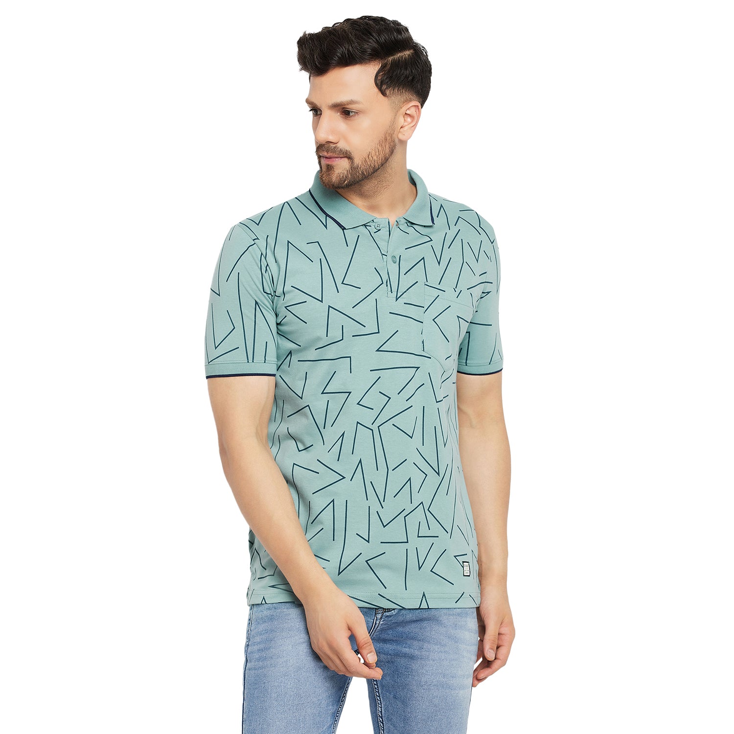 Duke Stardust Men Half Sleeve Polo Neck Cotton T-shirt (1142)