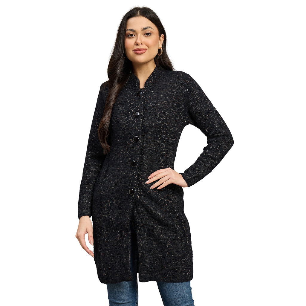 Duke Urban Women Full Sleeve Self Design Sweater (SDS1260R)