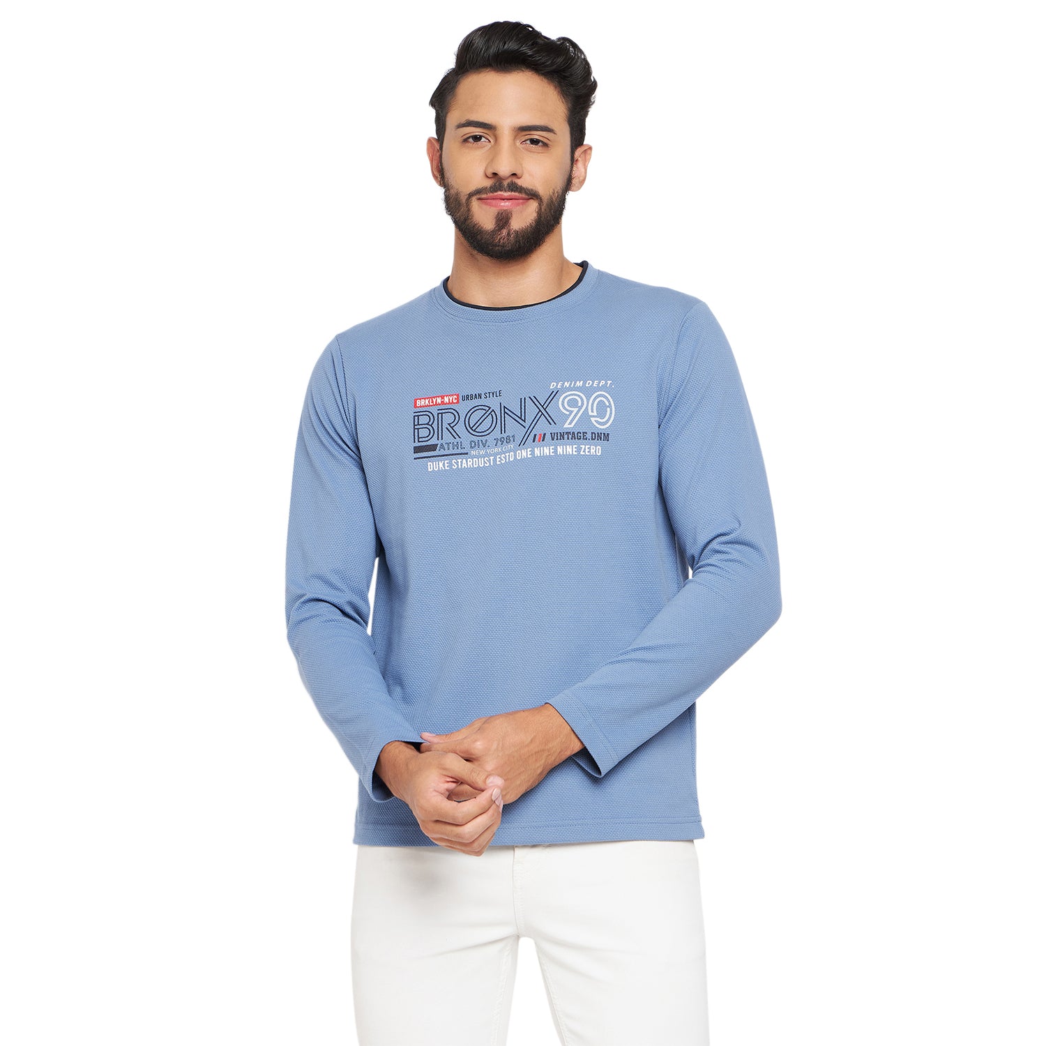Duke Stardust Men Round Neck Full Sleeve Cotton T-shirt (LF3961)