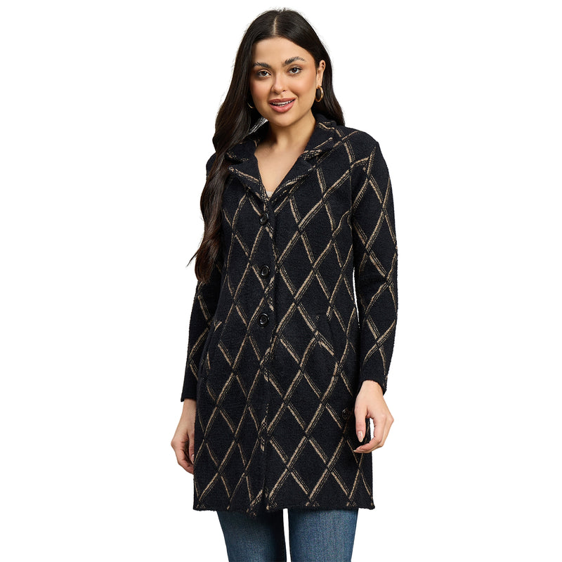 Duke Urban Women Full Sleeve Self Design Sweater (SDS1320)