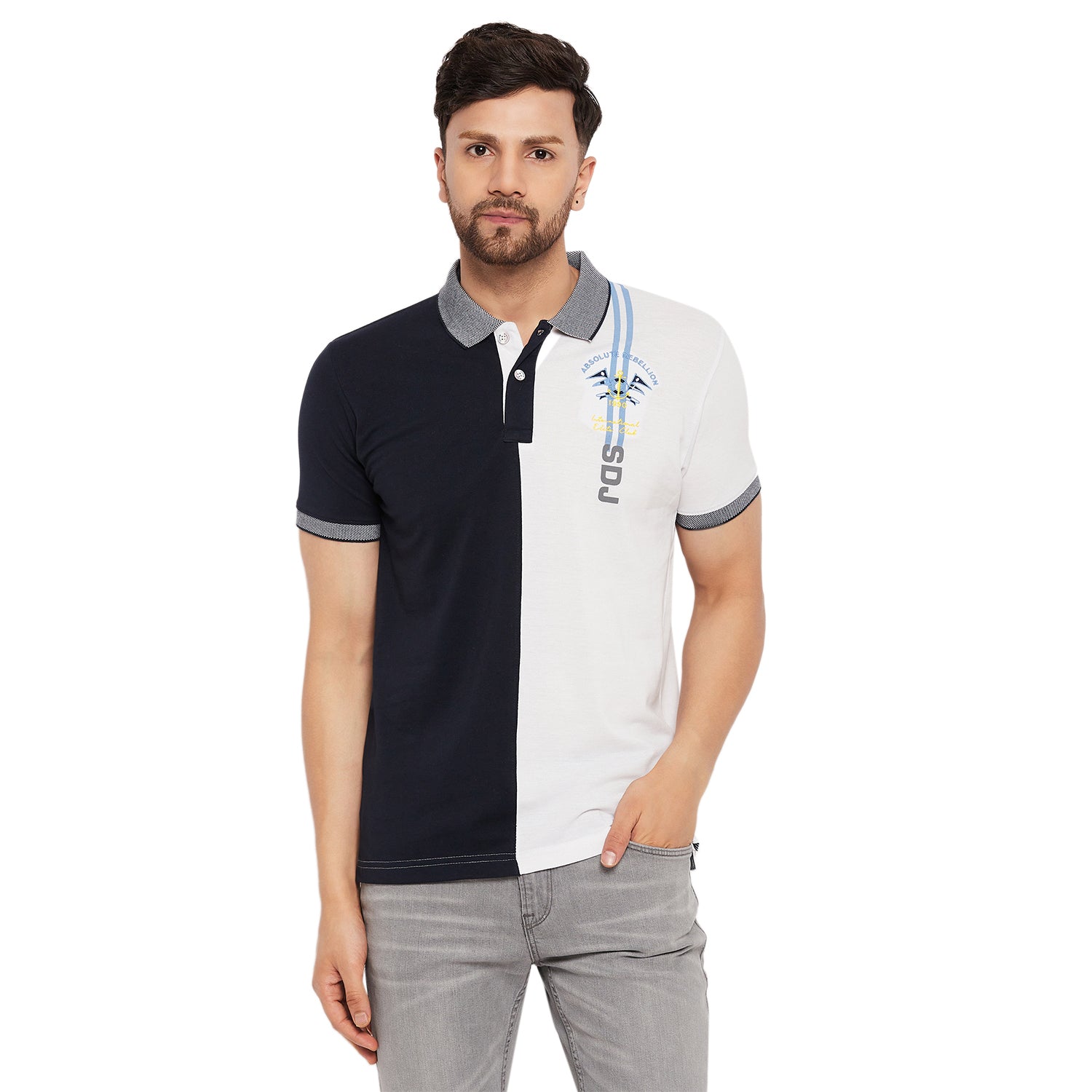 Duke Urban Men Half Sleeve Cotton T-shirt (MLF5853)