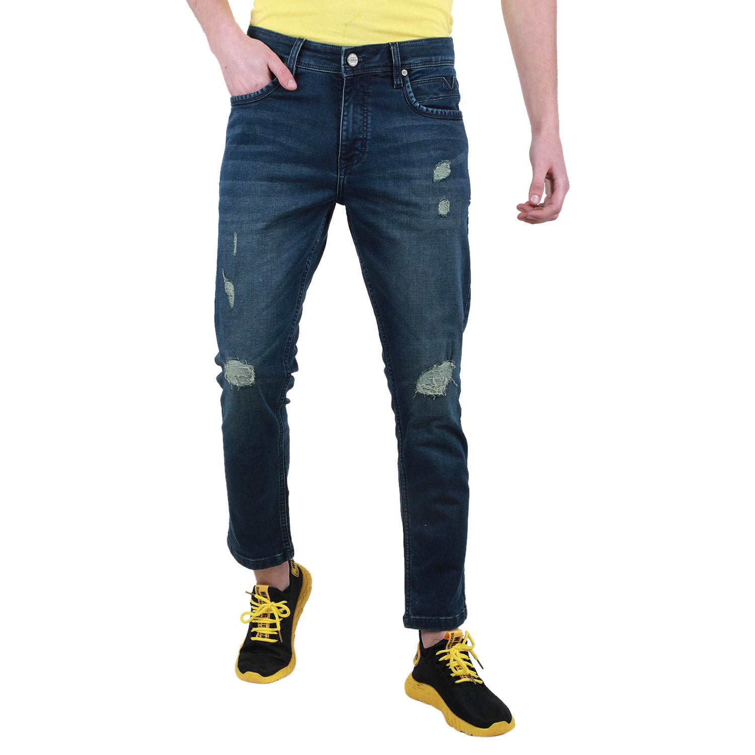 Duke Urban Men Stretchable Ankle Length Slim Fit Jeans (SDD5467)