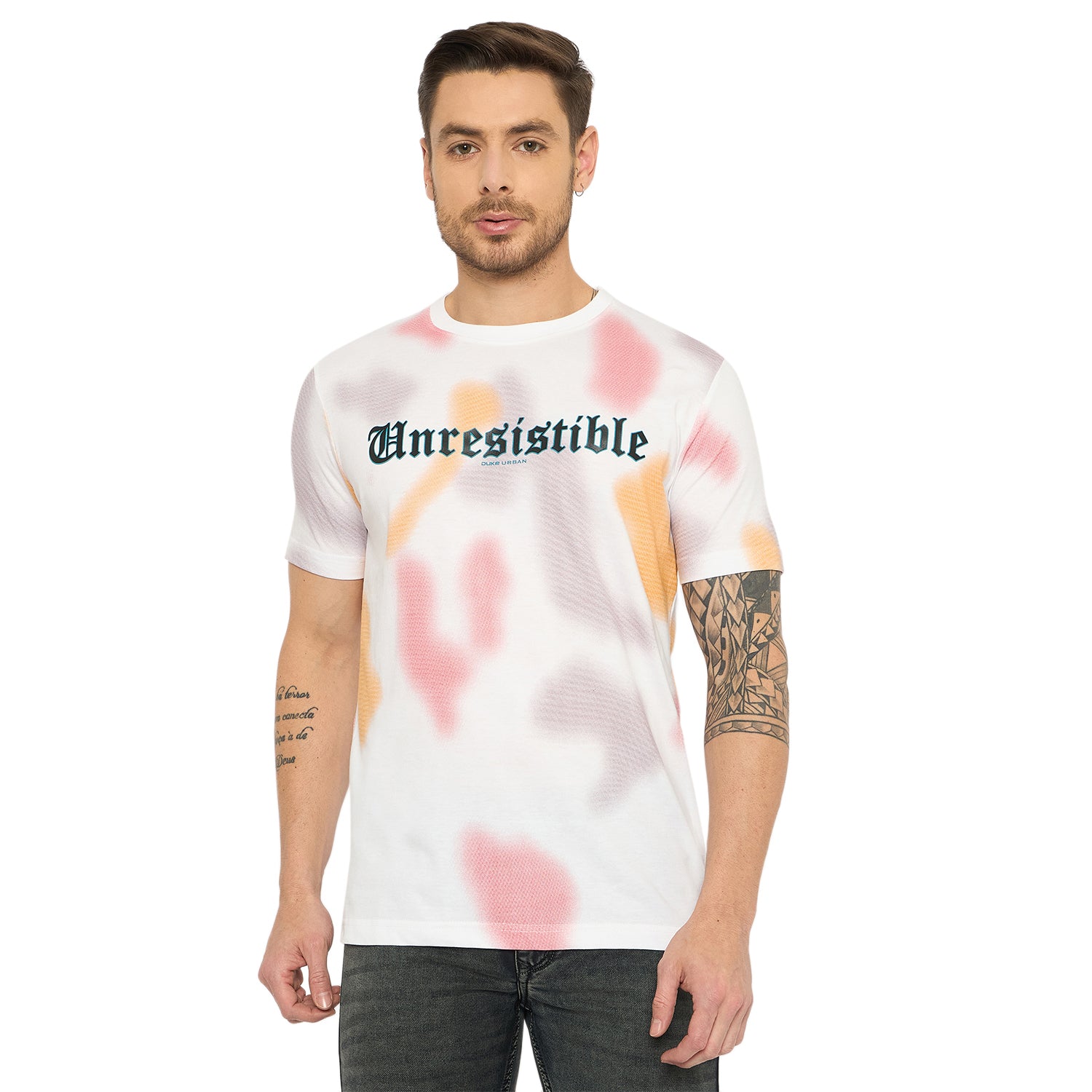 Duke Urban Men Half Sleeve Cotton Tshirt (LF7417)