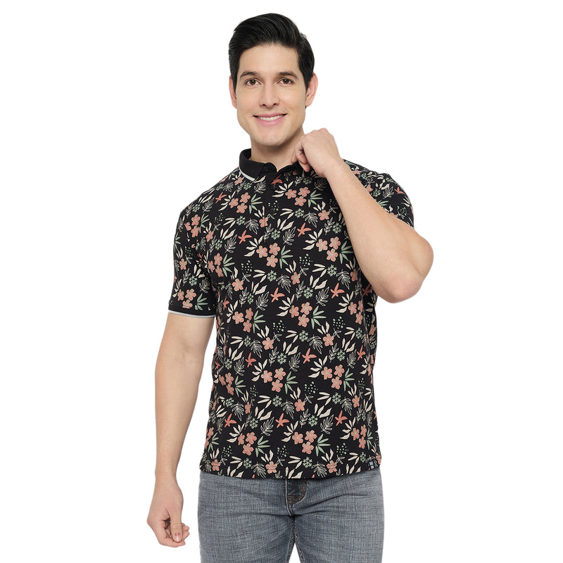 Duke Urban Men Half Sleeve Printed Slim fit Polo T-Shirt (LF7449N)