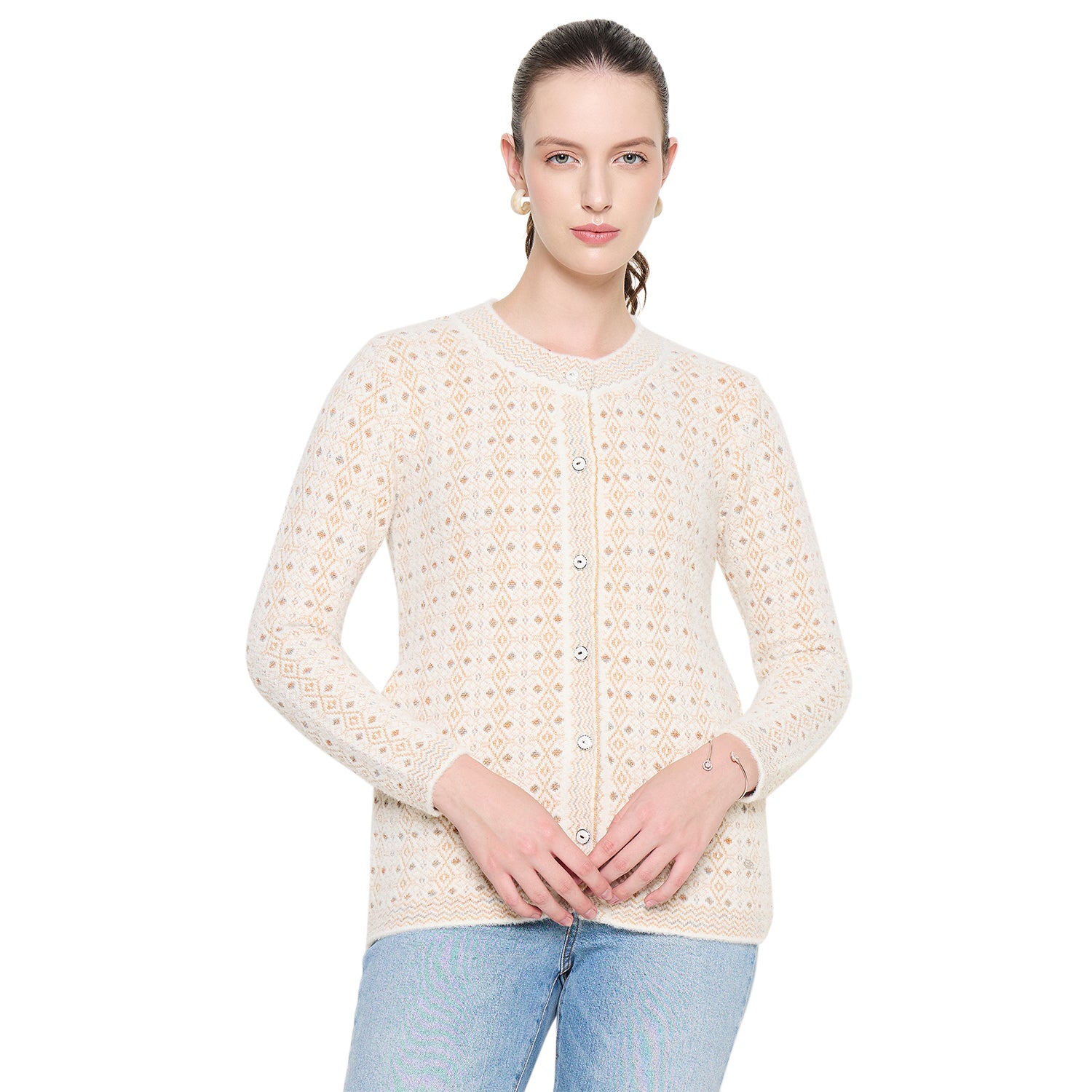 Duke Urban Women Full Sleeve Front Open Sweater (SDS1279)